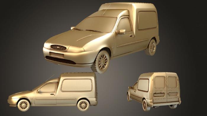 نموذج ثلاثي الأبعاد لآلة CNC السيارات والنقل فورد كوريير فان 1999