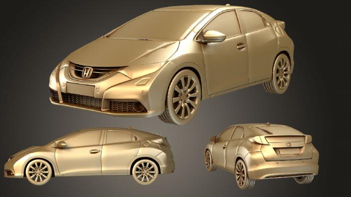 نموذج ثلاثي الأبعاد لآلة CNC السيارات والنقل هوندا سيفيك 2012 5d السيد