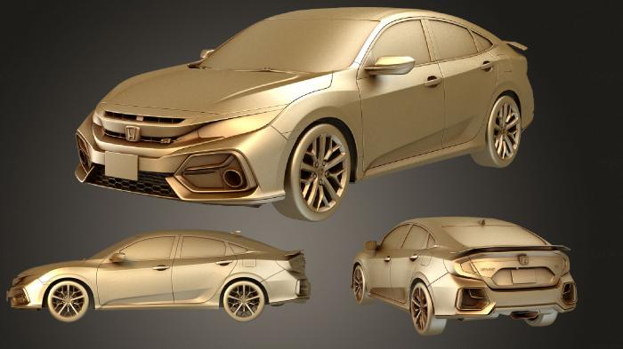 نموذج ثلاثي الأبعاد لآلة CNC السيارات والنقل هوندا سيفيك سي سيدان 2020