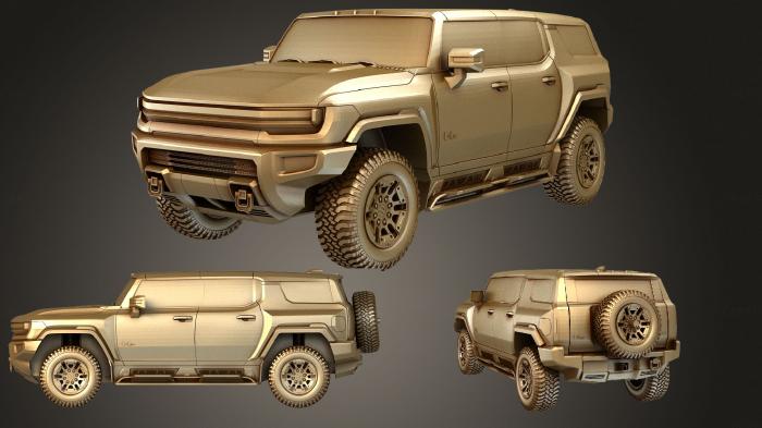نموذج ثلاثي الأبعاد لآلة CNC السيارات والنقل هامر EV GMC SUV 2024