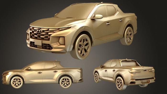 نموذج ثلاثي الأبعاد لآلة CNC السيارات والنقل هيونداي سانتا كروز 2022
