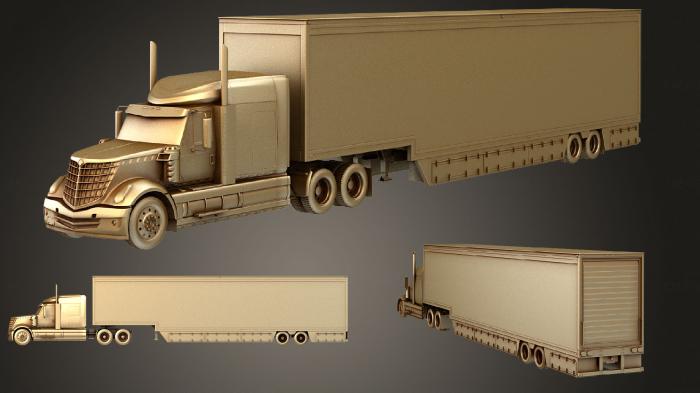 نموذج ثلاثي الأبعاد لآلة CNC السيارات والنقل مجموعة Lonestar Trailer الدولية 2015