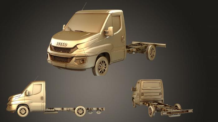 نموذج ثلاثي الأبعاد لآلة CNC السيارات والنقل شاسيه Iveco Daily Single Cab L2 2014