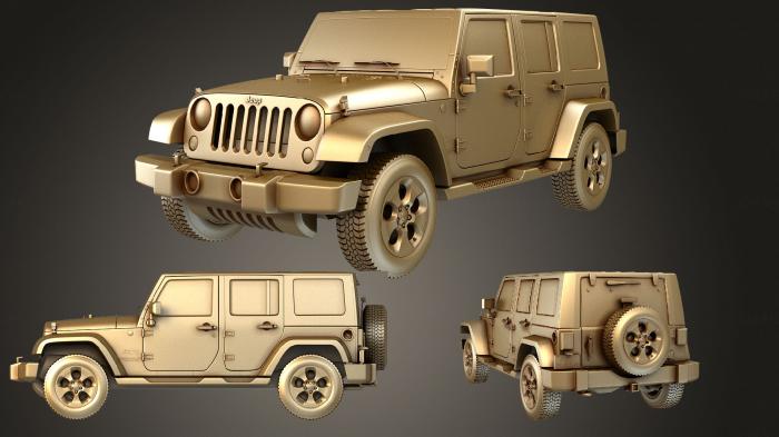 نموذج ثلاثي الأبعاد لآلة CNC السيارات والنقل مجموعة جيب رانجلر انلمتد Sahara 2013