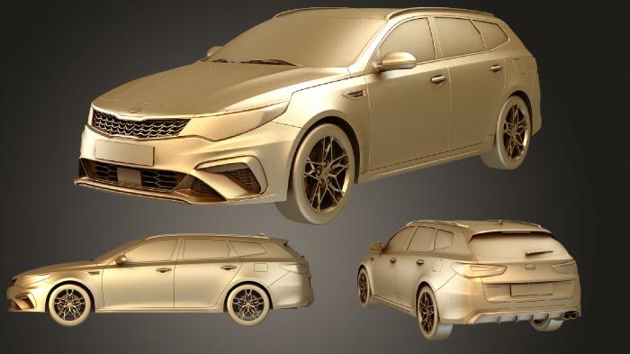 نموذج ثلاثي الأبعاد لآلة CNC السيارات والنقل كيا اوبتيما سبورتسواجون 2019