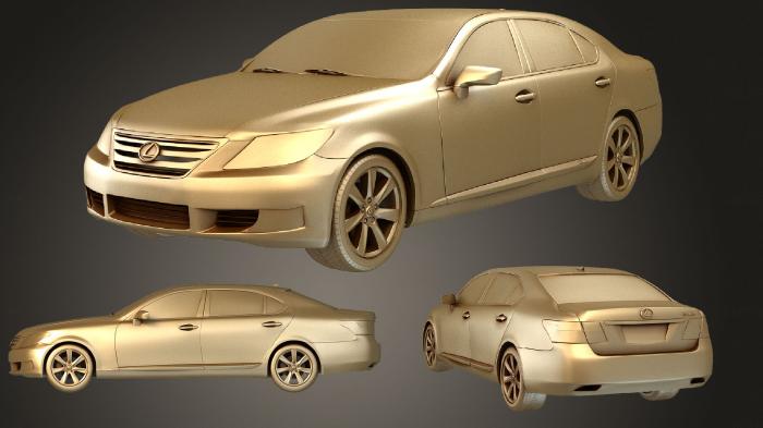 نموذج ثلاثي الأبعاد لآلة CNC السيارات والنقل لكزس ال اس هايبرد 2010