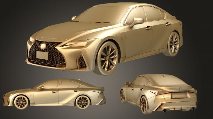 نموذج ثلاثي الأبعاد لآلة CNC السيارات والنقل لكزس هي f sport 2021