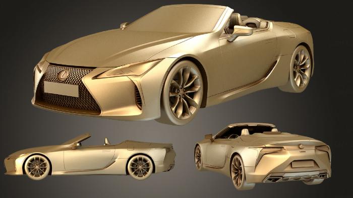 نموذج ثلاثي الأبعاد لآلة CNC السيارات والنقل لكزس ال سي 500 المكشوفة 2021