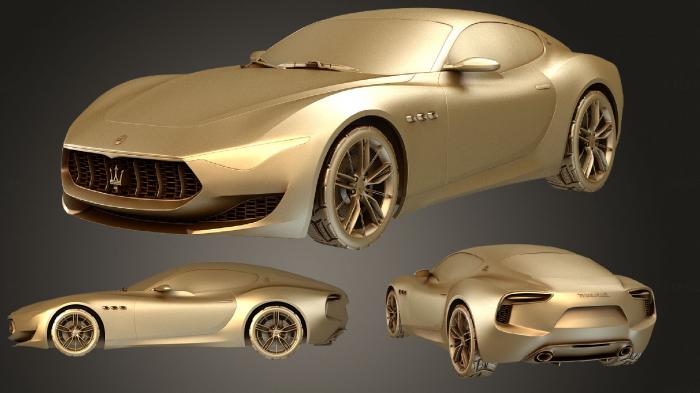 نموذج ثلاثي الأبعاد لآلة CNC السيارات والنقل مازيراتي ألفيري كونسيبت 2014