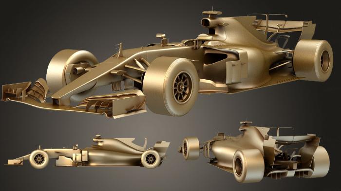 نموذج ثلاثي الأبعاد لآلة CNC السيارات والنقل مجموعة مرسيدس F1 2017