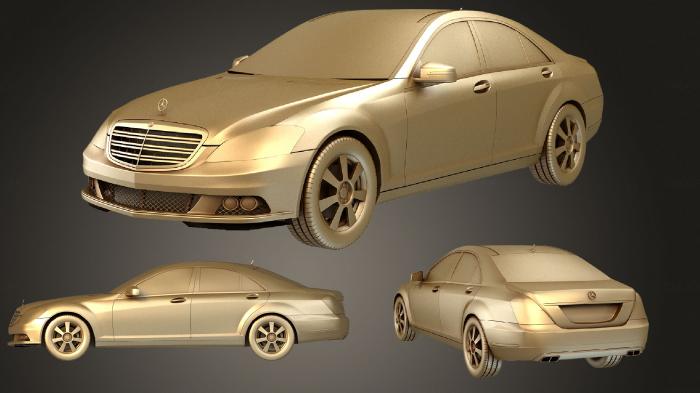 نموذج ثلاثي الأبعاد لآلة CNC السيارات والنقل مرسيدس بنز الفئة S 2010