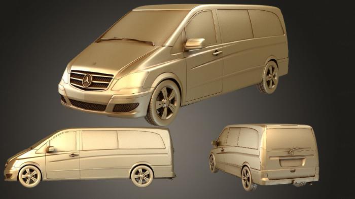 نموذج ثلاثي الأبعاد لآلة CNC السيارات والنقل مرسيدس بنز فيانو اكسترالونج 2011