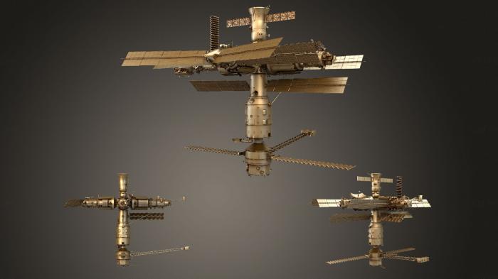 نموذج ثلاثي الأبعاد لآلة CNC السيارات والنقل مجمع محطة الفضاء مير