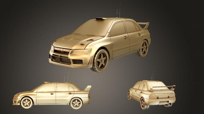 نموذج ثلاثي الأبعاد لآلة CNC السيارات والنقل معيار ميتسوبيشي لانسر WRC