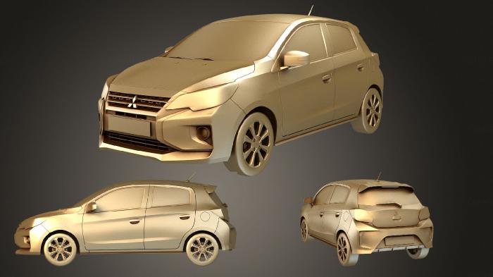 نموذج ثلاثي الأبعاد لآلة CNC السيارات والنقل ميتسوبيشي ميراج 2020