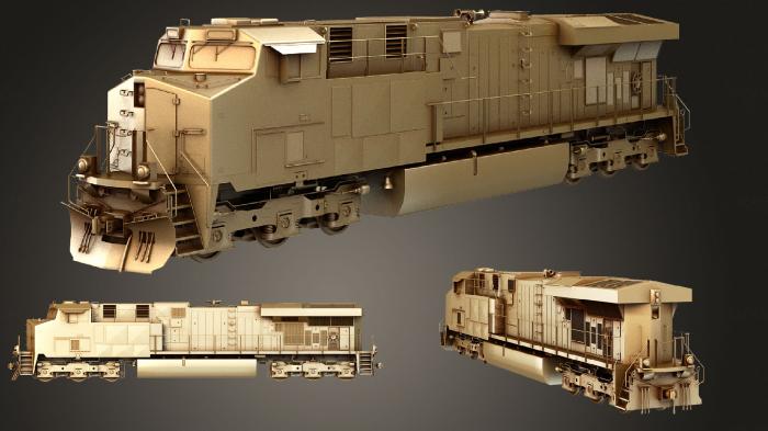 نموذج ثلاثي الأبعاد لآلة CNC السيارات والنقل قطار الاتحاد المحيط الهادئ الحديث