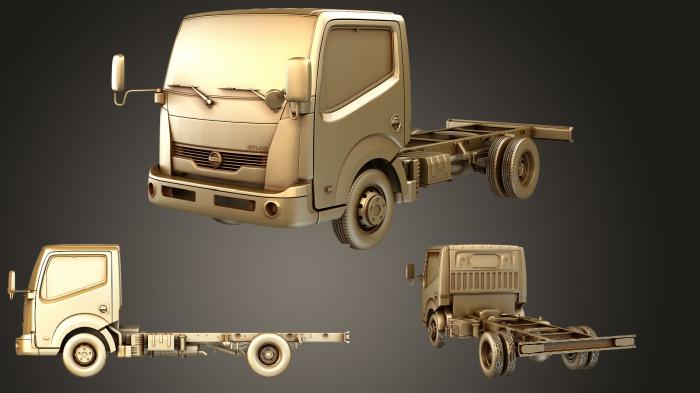 نموذج ثلاثي الأبعاد لآلة CNC السيارات والنقل نيسان أطلس شاسي 2014