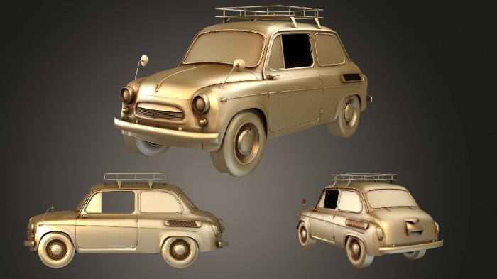 نموذج ثلاثي الأبعاد لآلة CNC السيارات والنقل السيارة الروسية السوفيتية القديمة