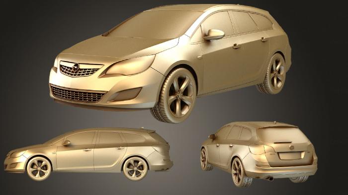 نموذج ثلاثي الأبعاد لآلة CNC السيارات والنقل أوبل أسترا سبورتس تورر 2011