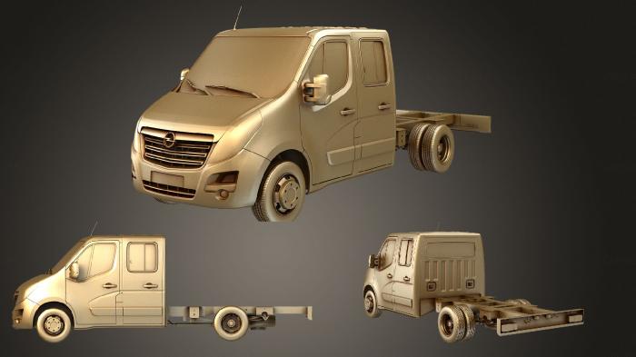 نموذج ثلاثي الأبعاد لآلة CNC السيارات والنقل أوبل موفانو CrewCab DW E20 الشاسيه 2014
