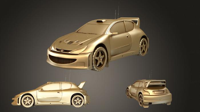 نموذج ثلاثي الأبعاد لآلة CNC السيارات والنقل بيجو 206 WRC xform