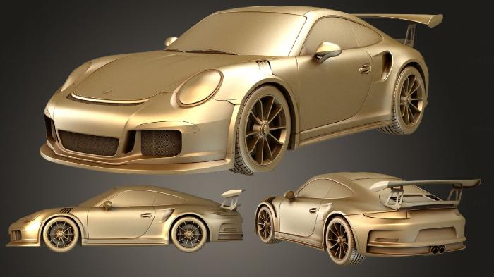 نموذج ثلاثي الأبعاد لآلة CNC السيارات والنقل مجموعة بورش 911 GT3 RS 2016