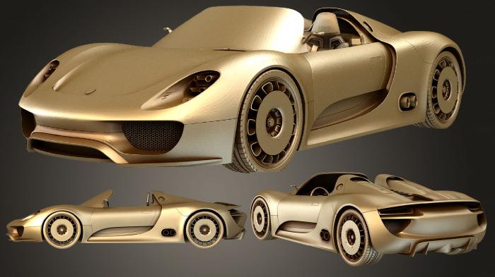 نموذج ثلاثي الأبعاد لآلة CNC السيارات والنقل بورش 918 سبايدر 2011