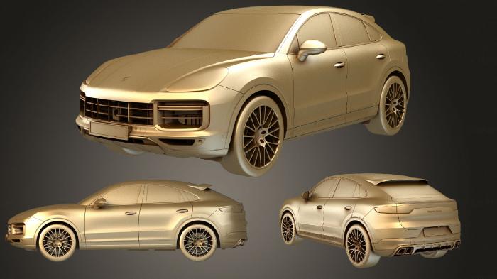 نموذج ثلاثي الأبعاد لآلة CNC السيارات والنقل بورش كايين توربو كوبيه 2020