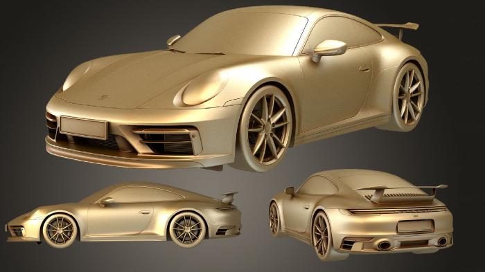 نموذج ثلاثي الأبعاد لآلة CNC السيارات والنقل بورش 911 كاريرا ايروكيت 2020