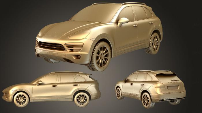 نموذج ثلاثي الأبعاد لآلة CNC السيارات والنقل بورش كايين 2010