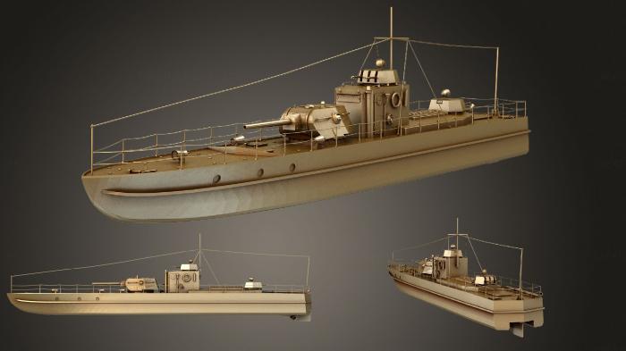 نموذج ثلاثي الأبعاد لآلة CNC السيارات والنقل مشروع 1124 قارب مدرع