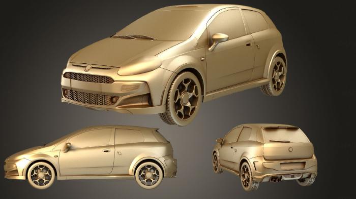 نموذج ثلاثي الأبعاد لآلة CNC السيارات والنقل بونتو إيفو أبارث 2011