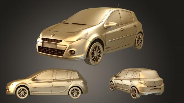 نموذج ثلاثي الأبعاد لآلة CNC السيارات والنقل رينو كليو 5 باب 2010