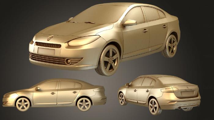 نموذج ثلاثي الأبعاد لآلة CNC السيارات والنقل رينو فلوينس 2010