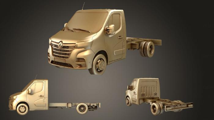 نموذج ثلاثي الأبعاد لآلة CNC السيارات والنقل رينو ماستر سينجل كاب DW E20 شاسيه 2020