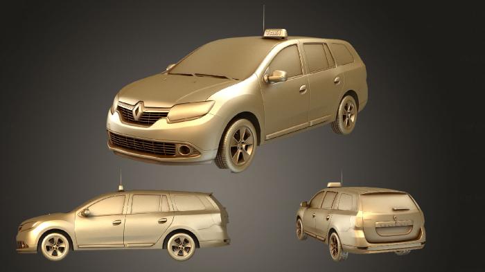 نموذج ثلاثي الأبعاد لآلة CNC السيارات والنقل رينو لوجان ام سي في تاكسي 2016