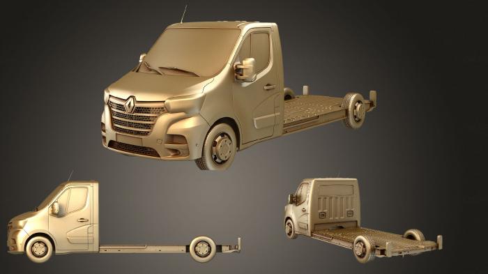 نموذج ثلاثي الأبعاد لآلة CNC السيارات والنقل Renault Master FWD LL35 L3H1 منصة كابينة 2021