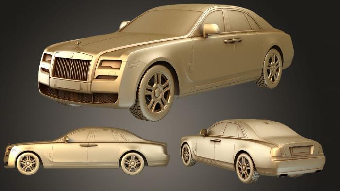 نموذج ثلاثي الأبعاد لآلة CNC السيارات والنقل مجموعة Rolls Royce Ghost Series II 2015