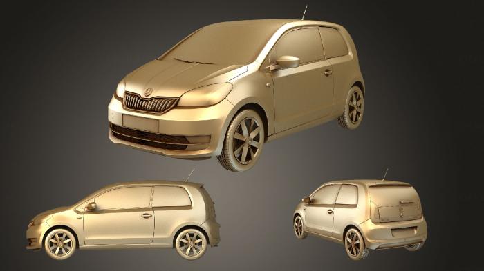 نموذج ثلاثي الأبعاد لآلة CNC السيارات والنقل سكودا سيتيجو ثريورز 2020