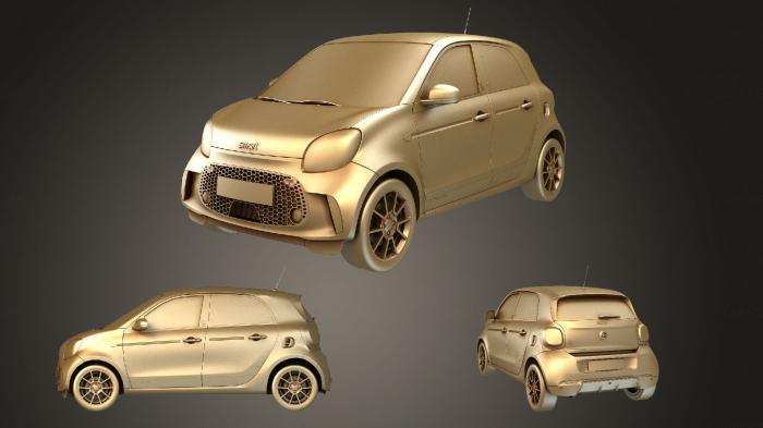 نموذج ثلاثي الأبعاد لآلة CNC السيارات والنقل سمارت اي كيو فور فور 2020