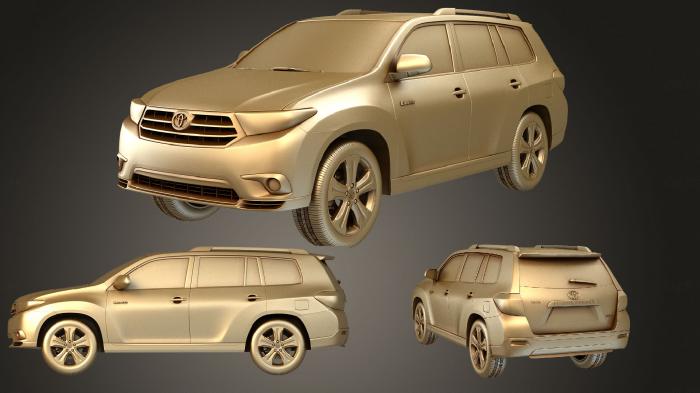 نموذج ثلاثي الأبعاد لآلة CNC السيارات والنقل تويوتا هايلاندر 2011