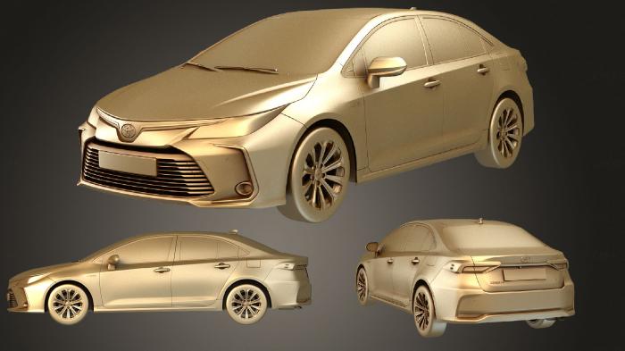 نموذج ثلاثي الأبعاد لآلة CNC السيارات والنقل تويوتا كورولا هايبرد 2020