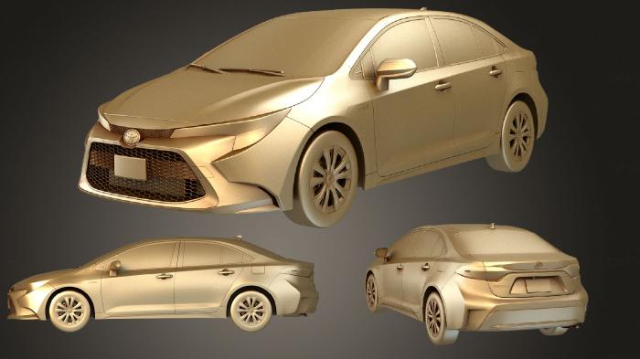 نموذج ثلاثي الأبعاد لآلة CNC السيارات والنقل تويوتا كورولا سيدان هايبرد الولايات المتحدة 2020 4