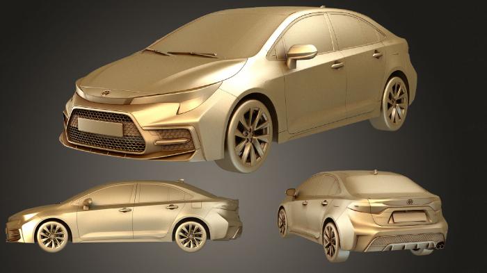 نموذج ثلاثي الأبعاد لآلة CNC السيارات والنقل تويوتا كورولا سيدان عادي 2020