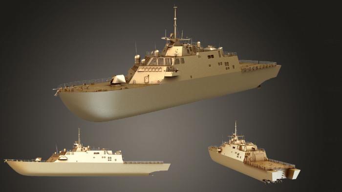 نموذج ثلاثي الأبعاد لآلة CNC السيارات والنقل USS الاستقلال LCS 1