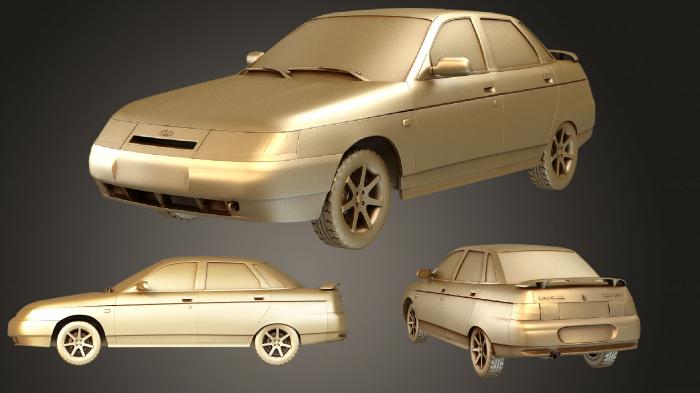 نموذج ثلاثي الأبعاد لآلة CNC السيارات والنقل فاز لادا (2110) سيدان 1995
