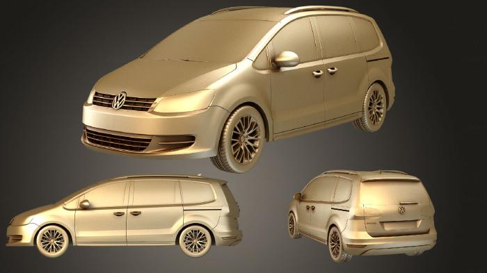 نموذج ثلاثي الأبعاد لآلة CNC السيارات والنقل فولكس فاجن شاران 2011