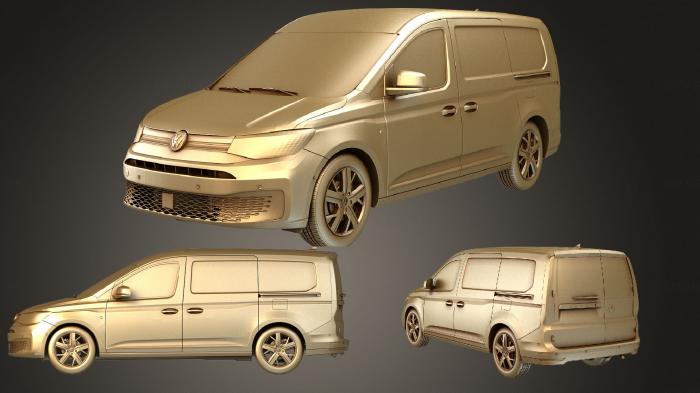 نموذج ثلاثي الأبعاد لآلة CNC السيارات والنقل فولكس فاجن كادي كوميرس برو فان ماكسي 2021