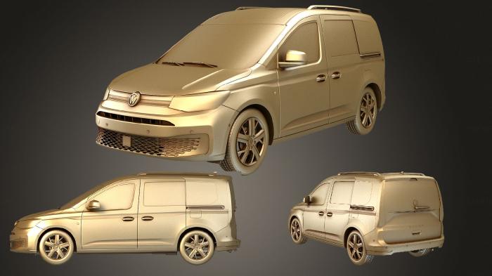 نموذج ثلاثي الأبعاد لآلة CNC السيارات والنقل فولكس فاجن كادي لايف 2021