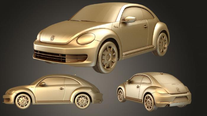 نموذج ثلاثي الأبعاد لآلة CNC السيارات والنقل VW Beetle Fender Edition 2012